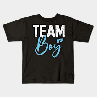 Cute Team Boy Gender Reveal Party Idea New Dad Father's Day Kids T-Shirt